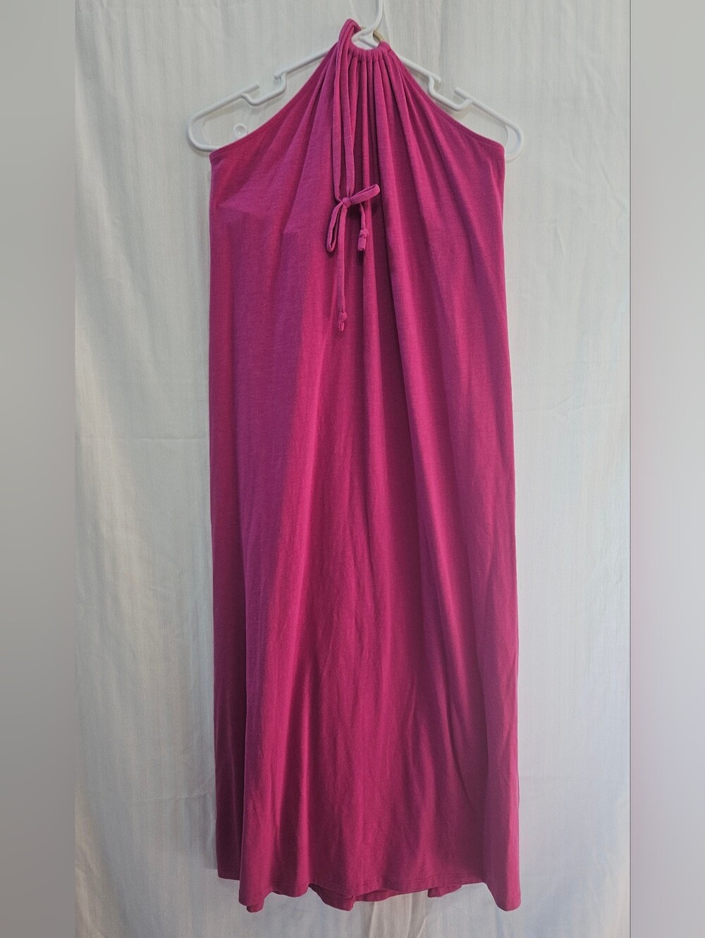 Old Navy Halter Dress - Pink Tie Shelf Bra Slit - Size L Large